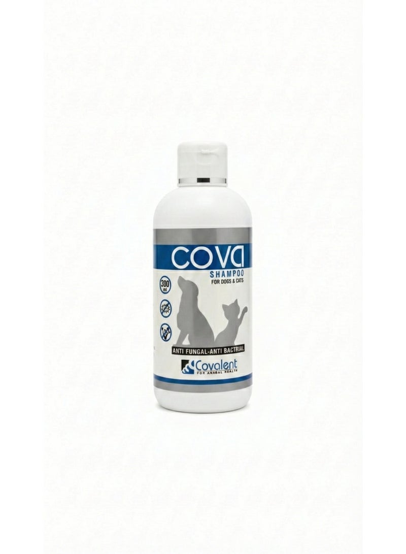 Cova Veterinary Fungus & Skin Bacteria Treatment Shampoo for Cats & Dogs – Ultra Moisturizing & Protecting Coat (300ml) - Image 2